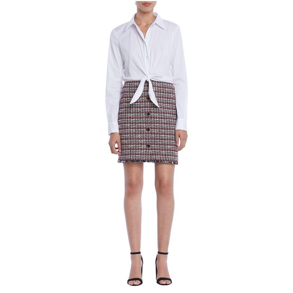 Bailey 44 Pas De Deux Tweed Career Dress‎ Womens Small Business Casual Preppy